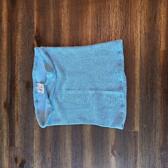 Hunza G crinkle bodycon skirt can also be worn as tube top - Picture 6 of 6